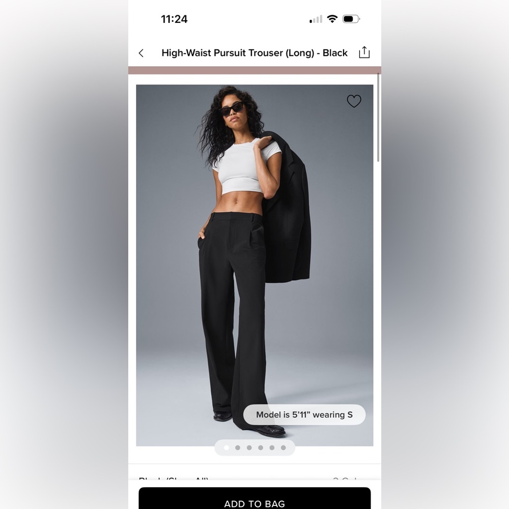 Alo Yoga High Waist Pursuit Trouser